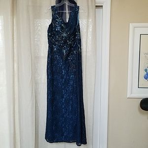 Cameron Blake blue gown Size 12